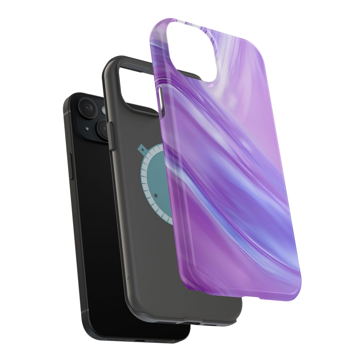 Wireless-Charging Compatible Case – Lavender Wave