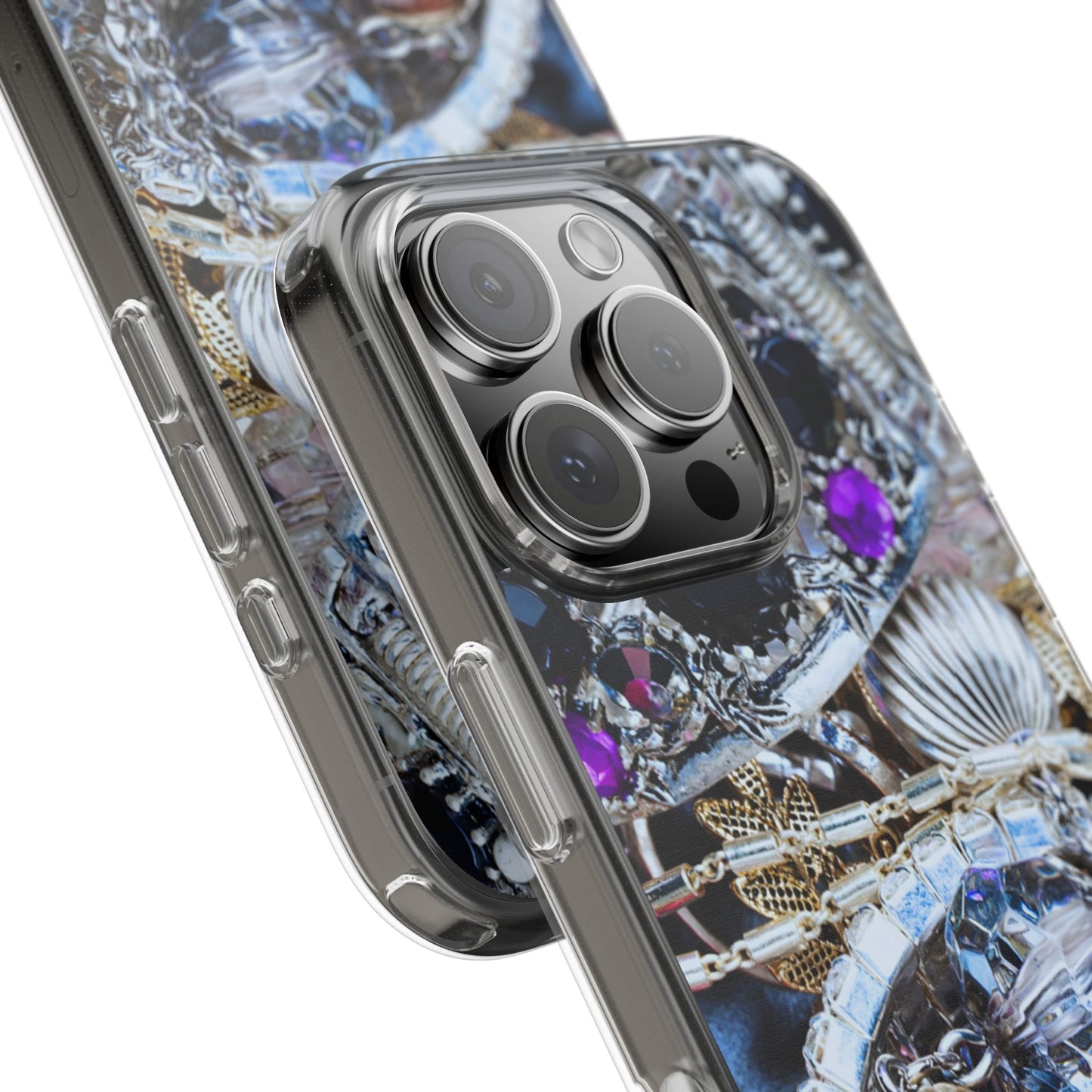 Clear Phone Case – Chrome Jewel