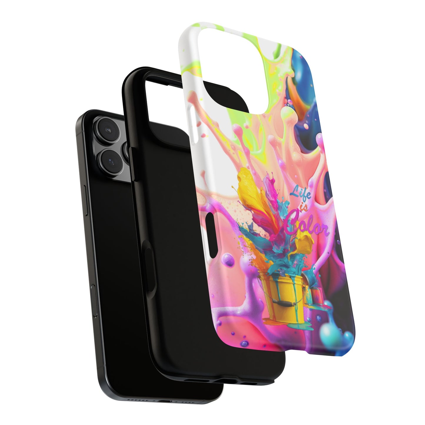 Color Splash Phone Case — “Life in Color” Protective Tough Case