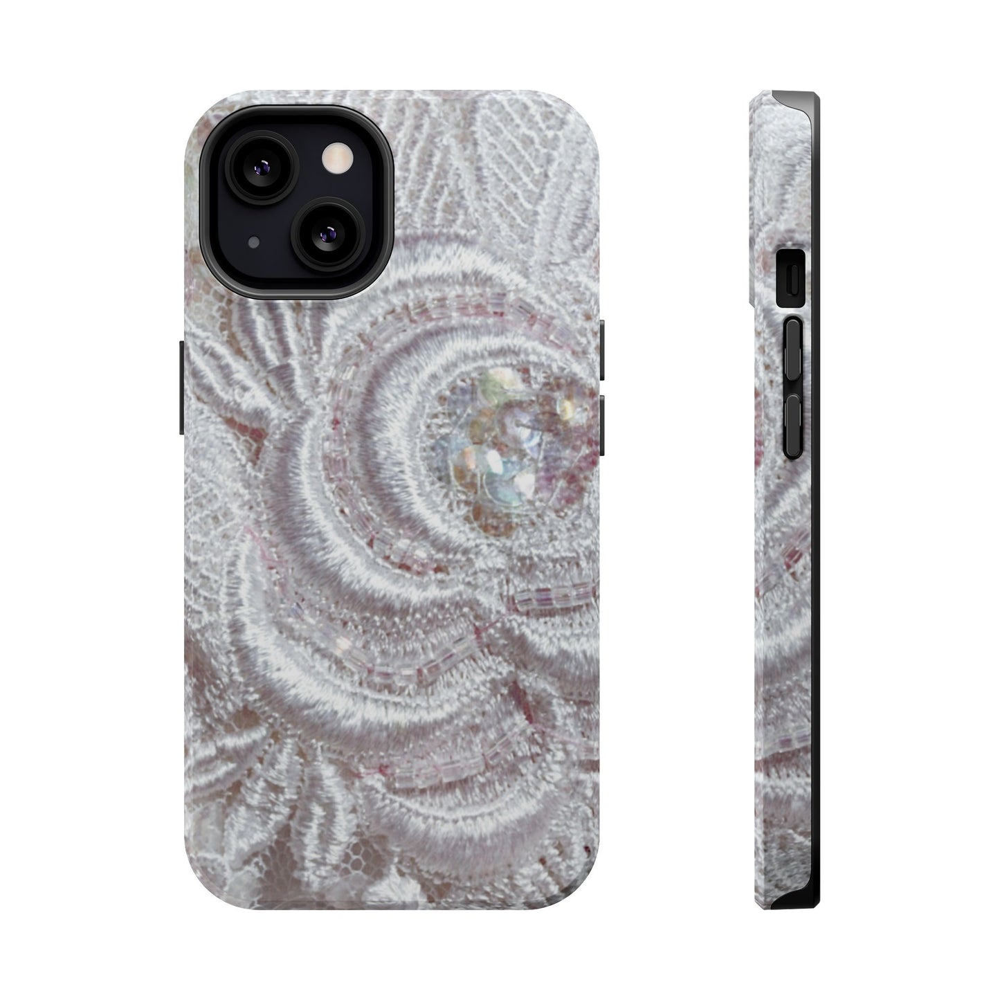 Wireless-Charging Compatible Case – Lace Veil