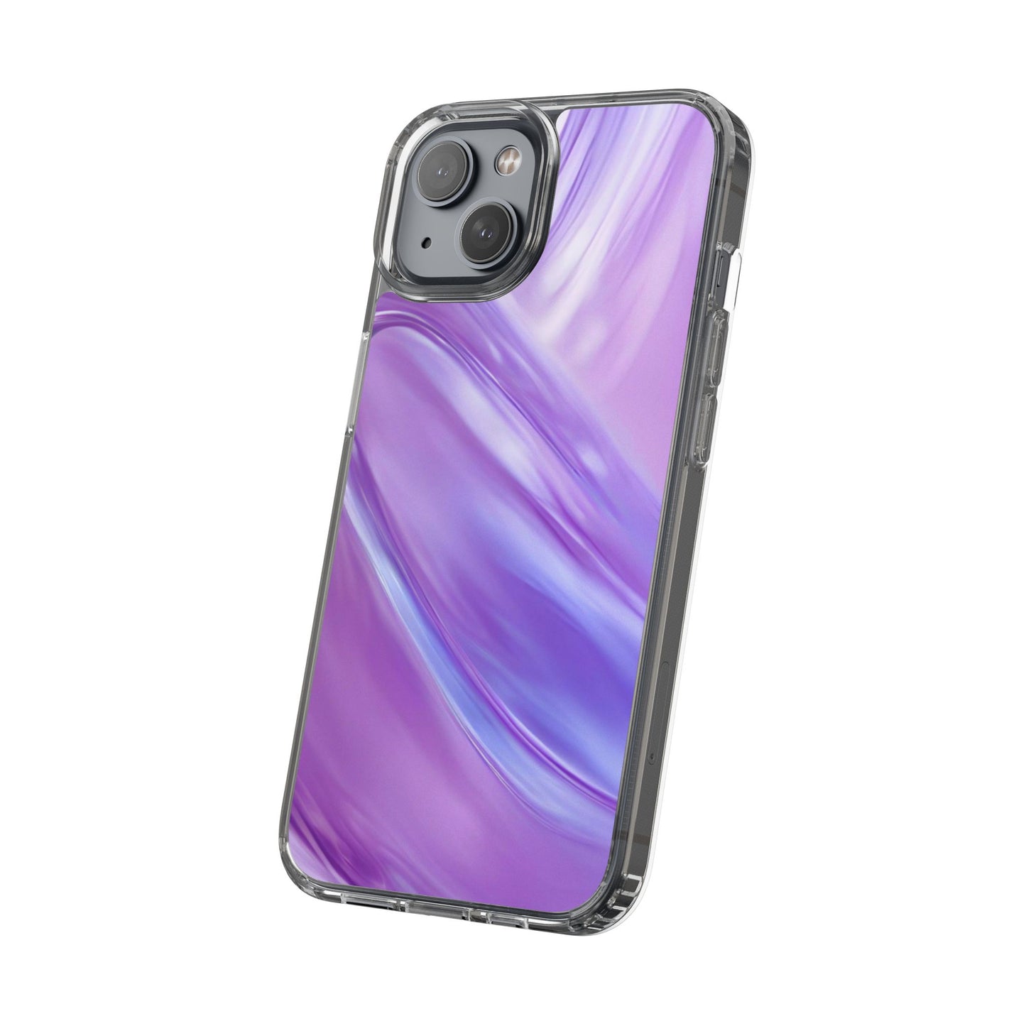 Clear Phone Case – Lavender Wave