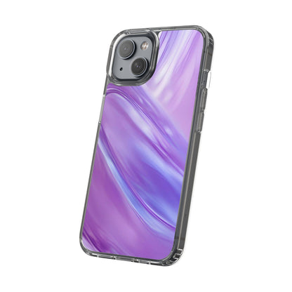 Clear Phone Case – Lavender Wave