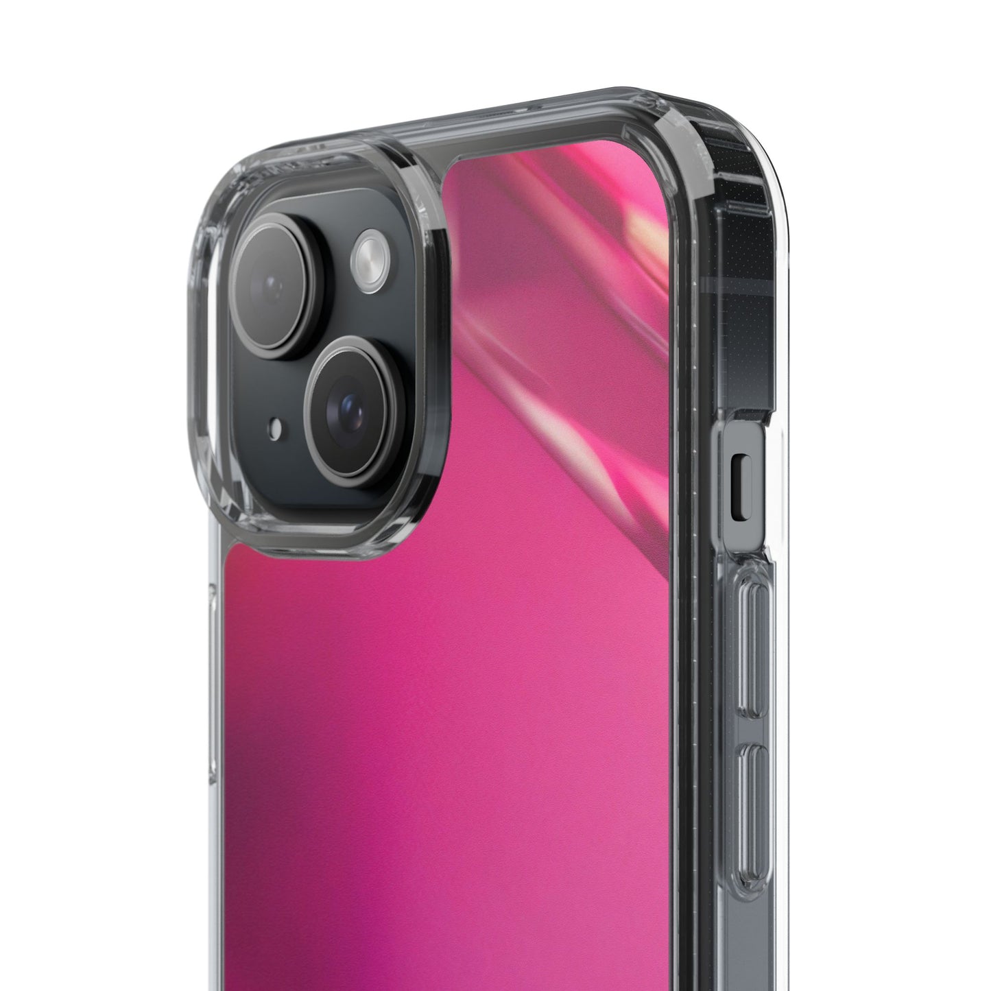 Clear Phone Case – Magenta Motion