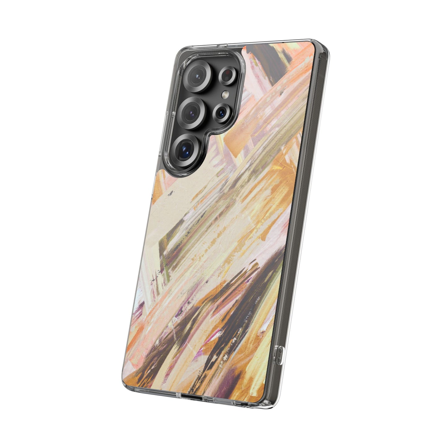 Clear Phone Case – Brush & Bronze