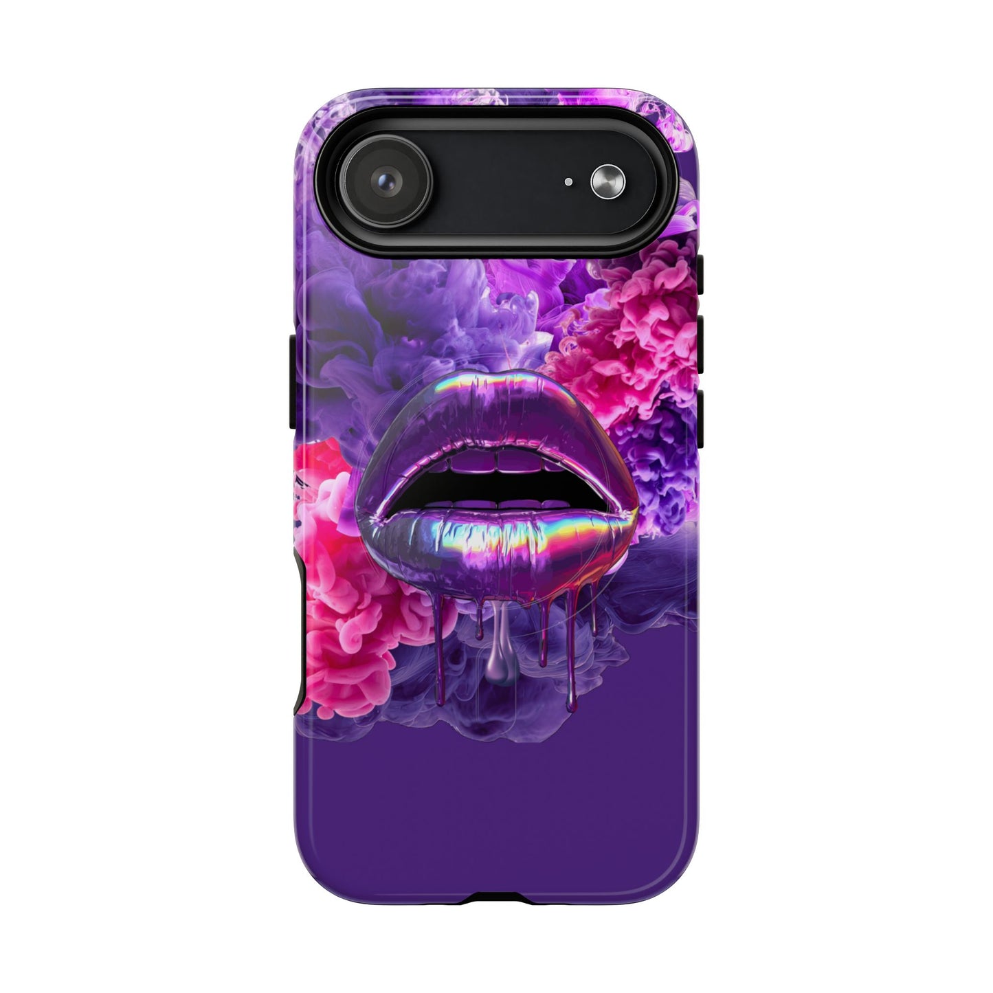 Protective Magnetic Phone Case – Purple Haze Lips