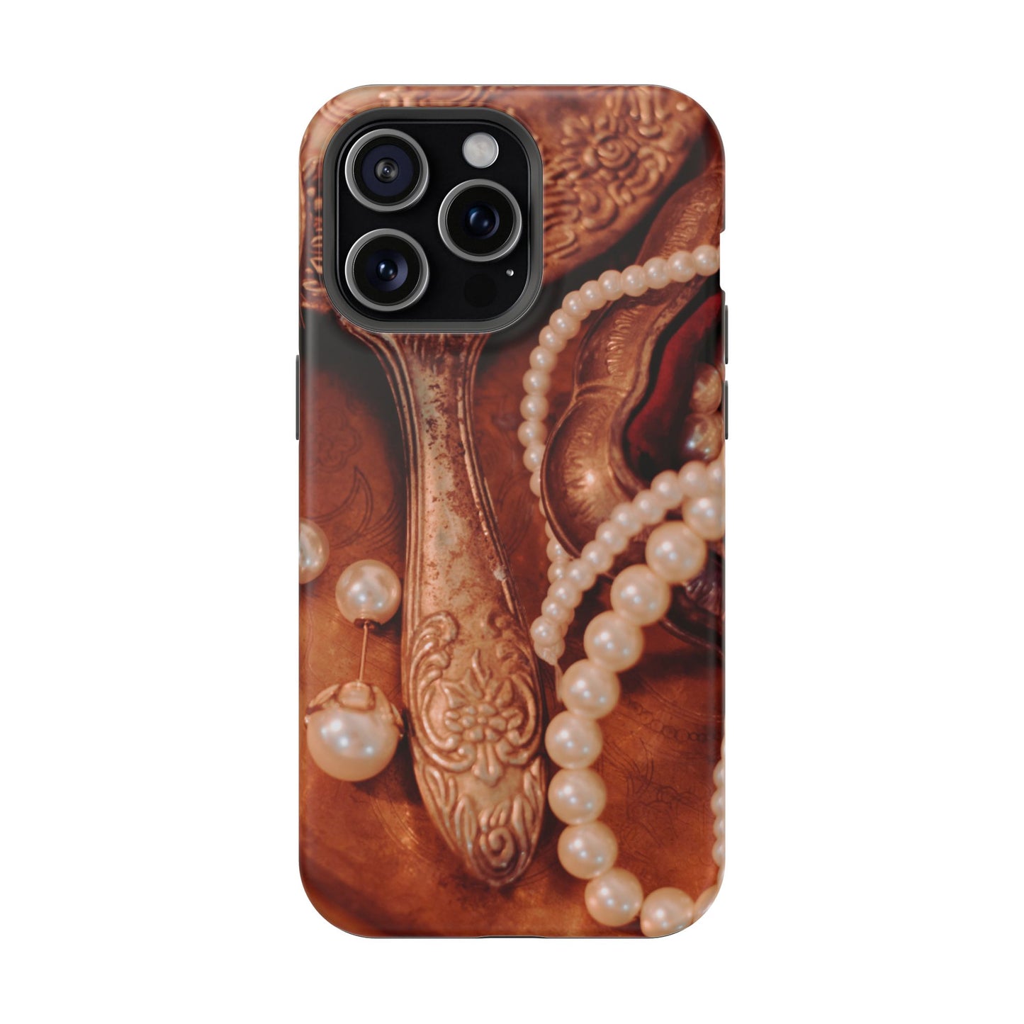 Wireless-Charging Compatible Case – Bronze Vanity