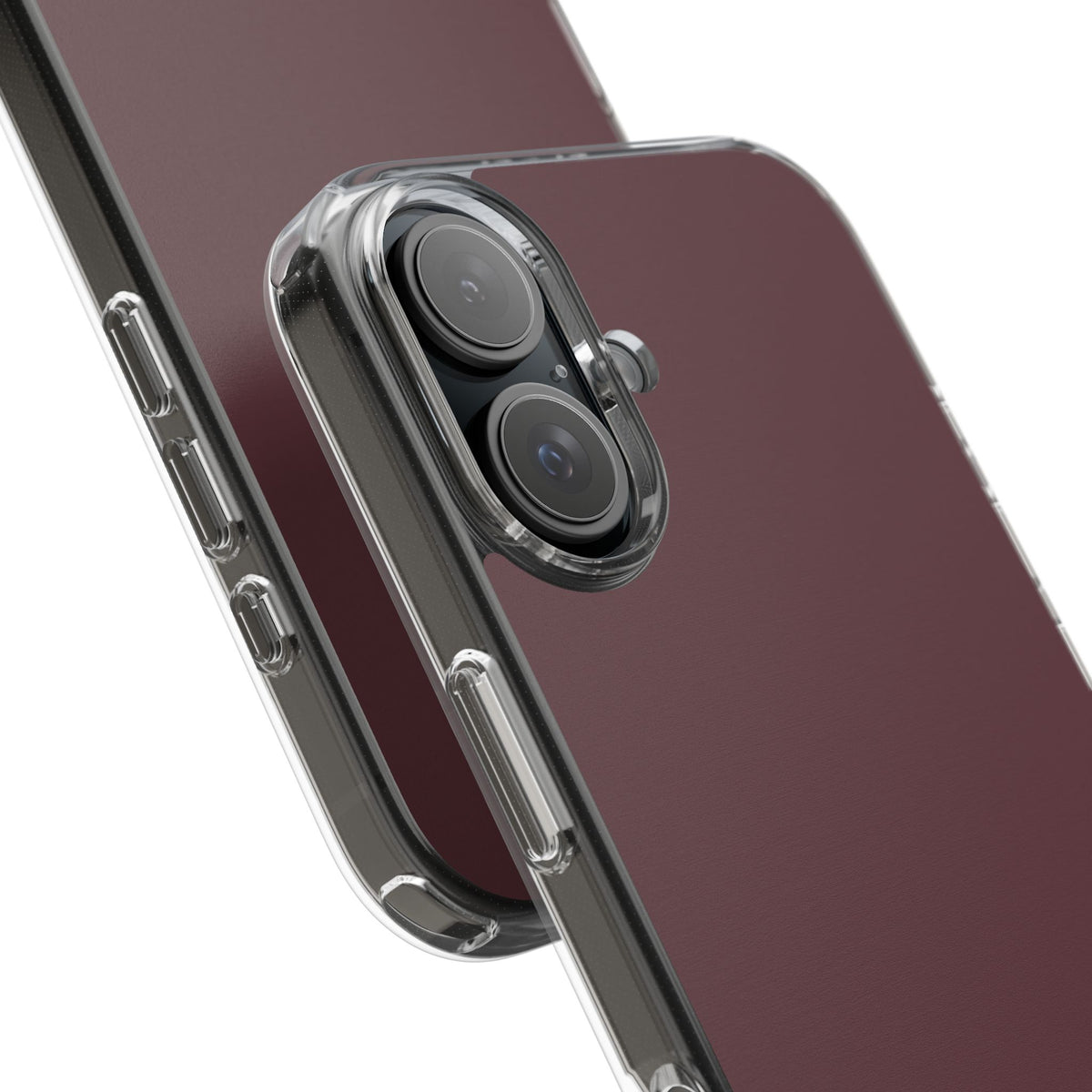 Clear Phone Case – Mulled Wine – Compatible with iPhone 13–17 & Samsung Galaxy S25–S26 Series