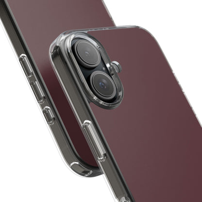 Clear Phone Case – Mulled Wine – Compatible with iPhone 13–17 & Samsung Galaxy S25–S26 Series