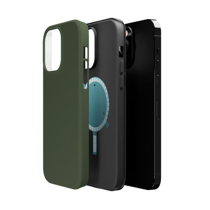 Wireless-Charging Compatible Case – Cabin Green – Compatible with iPhone 13–17 & Samsung Galaxy S25–S26 Series