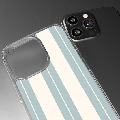 Clear Phone Case – Coastal Stripe