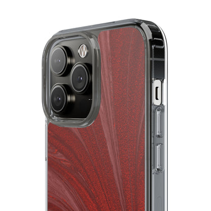 Clear Phone Case – Crimson Current