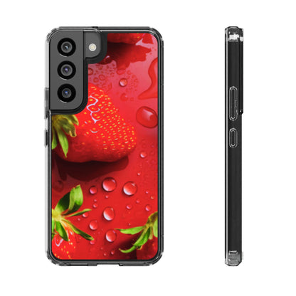 Clear Phone Case – Strawberry Drip