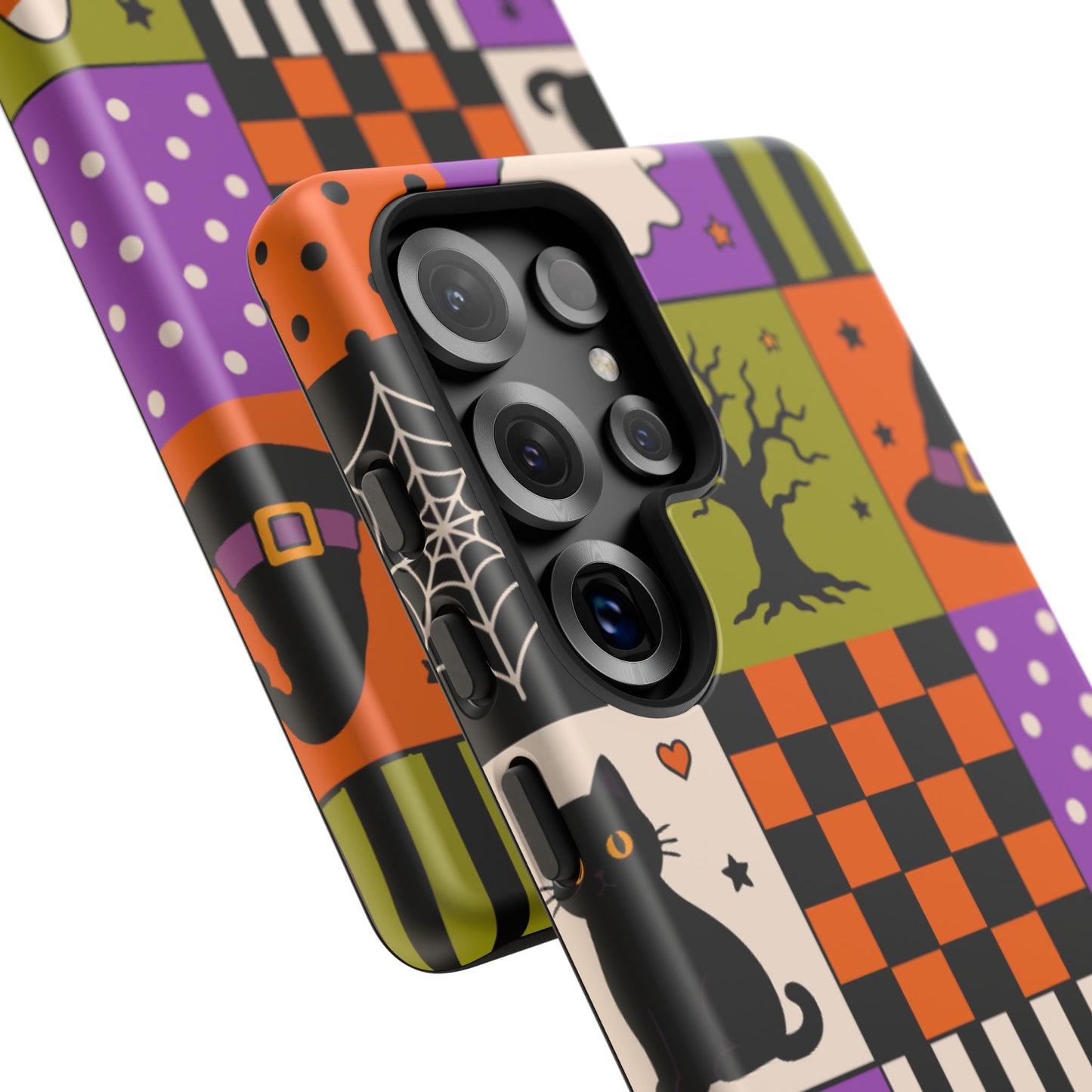 Protective Phone Case – Spooky Patchwork