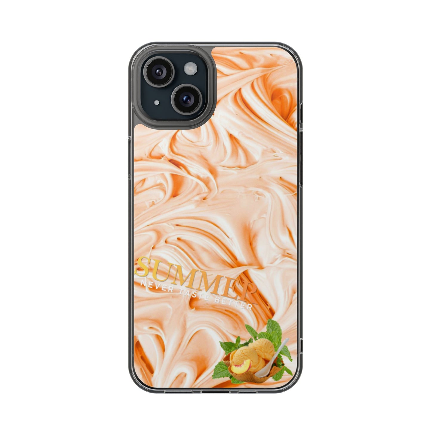 Clear Phone Case – Peach Sorbet
