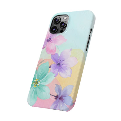 Slim Phone Case – Water Petal