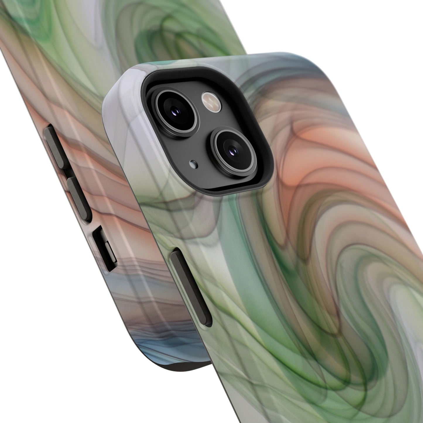 Impact-Resistant Phone Case – Marble Flow