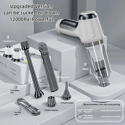 Car Vacuum Cleaner,Cordless 120W/12000PA Powerful Sutions Multi Functional Handheld Vacuum Lightweight for Car,Home