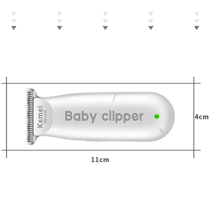 Baby Hair Clippers KM-1319 Mini Portable Electric Baby Hair Trimmer USB Rechargeable Hair Clipper Kids Hair Cutting Quiet Infant Household Shaver