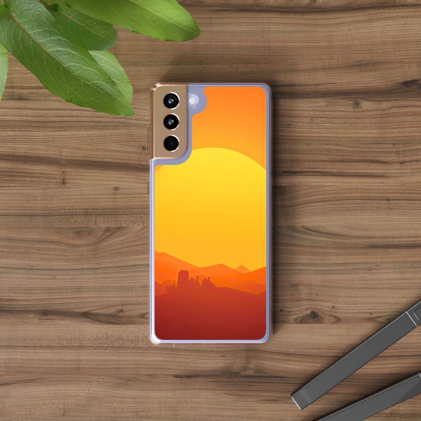 Clear Phone Case – Desert Sunrise