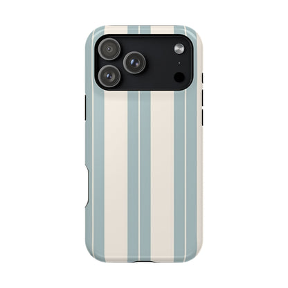 Wireless-Charging Compatible Case – Coastal Stripe