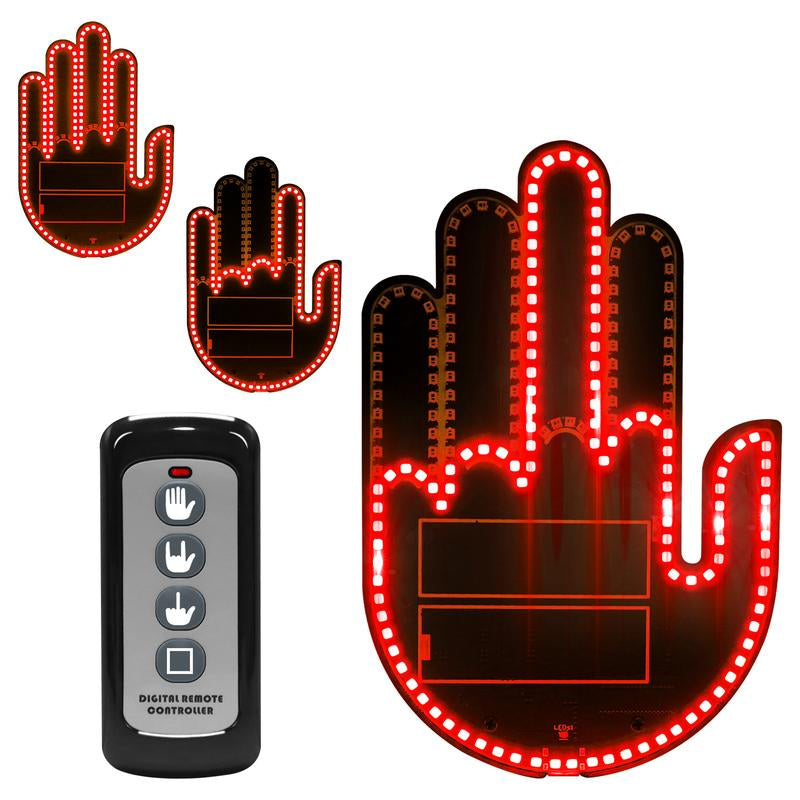 Car Gesture Light: LED Windshield Display, Express Driving Emotions