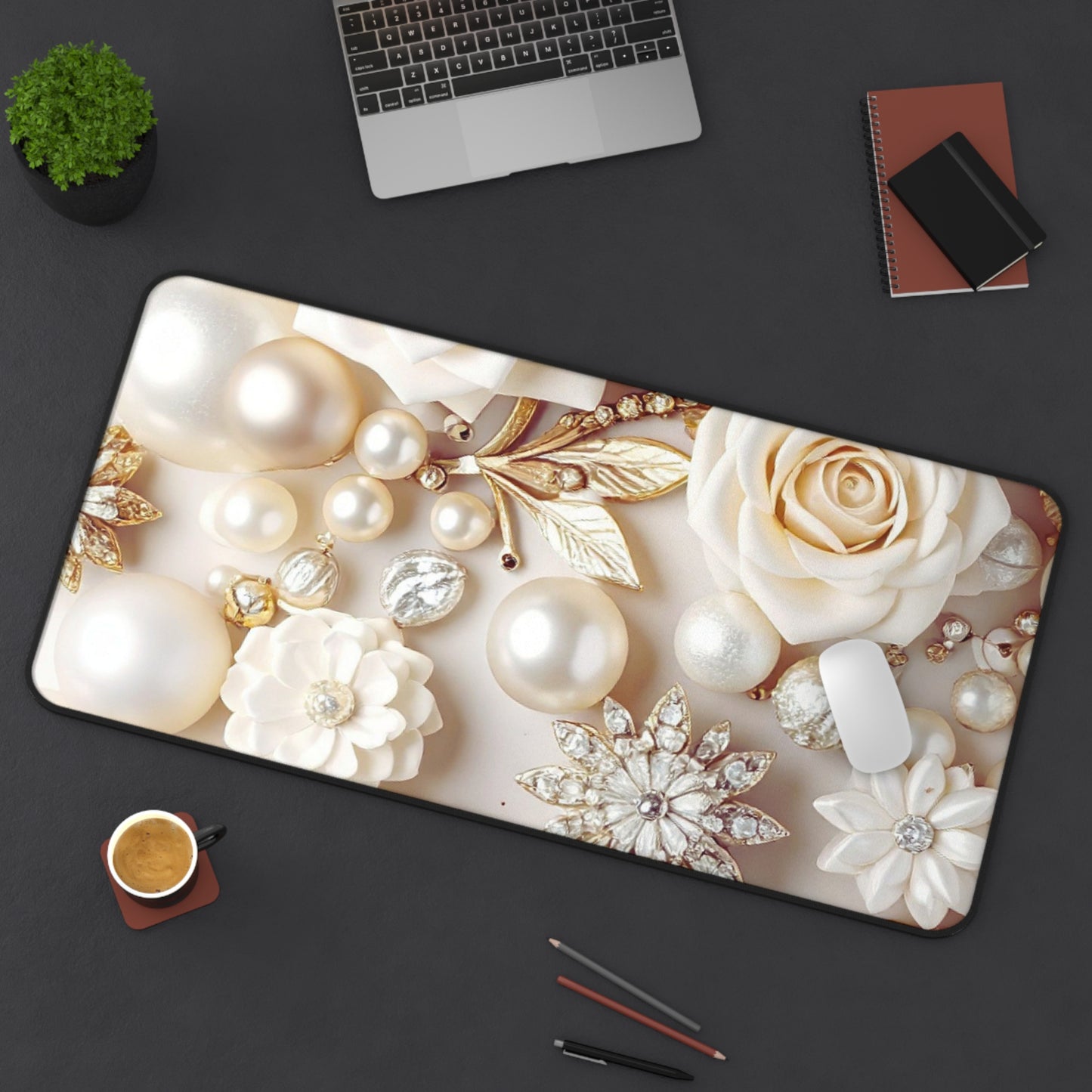 Desk Mat – Ivory Opulence