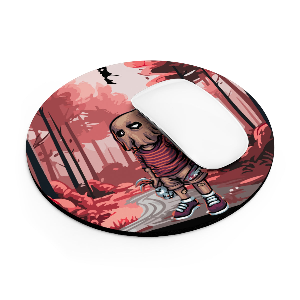 Round Mouse Pad – Wrong Turn