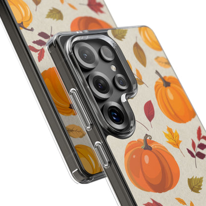 Clear Phone Case – Falling for Pumpkin