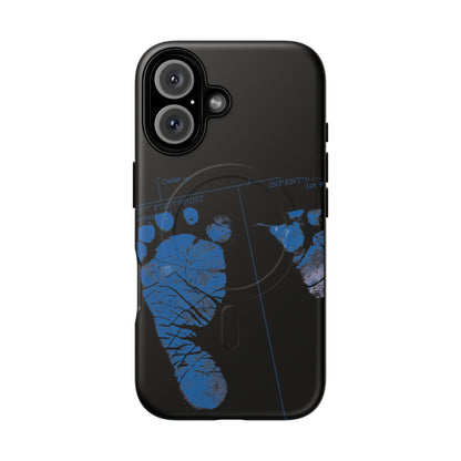 Protective Magnetic Phone Case – Mom’s Little Blue Footprints