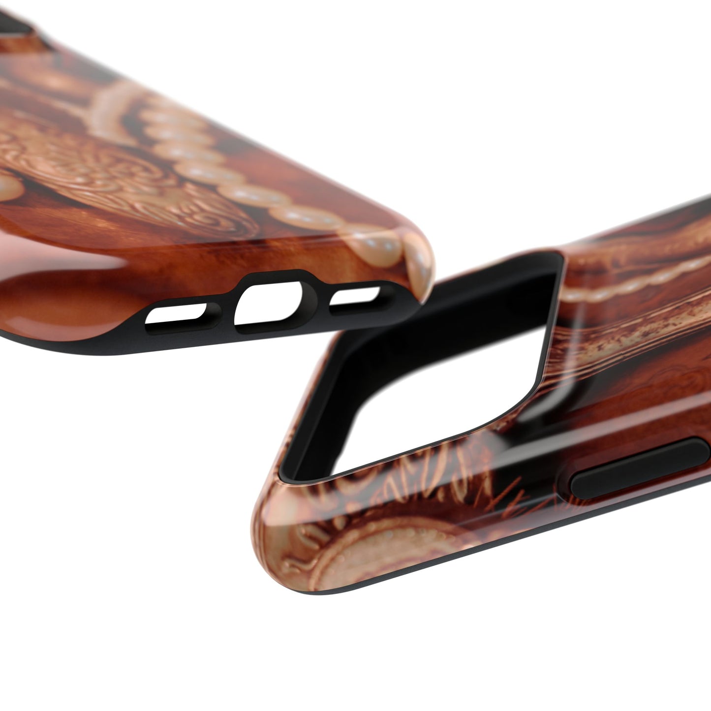 Impact-Resistant Phone Case – Bronze Vanity