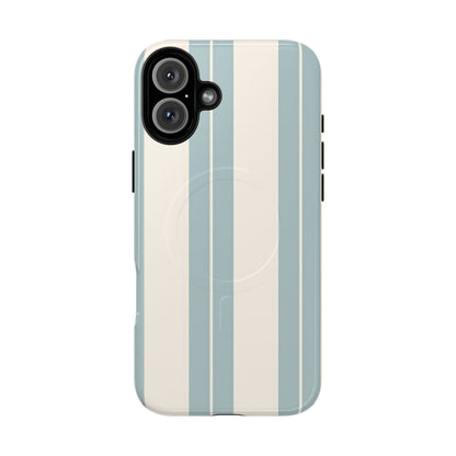 Protective Magnetic Phone Case - Coastal Stripe