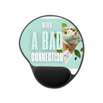 Ergonomic Never a Bad Connection – Ice Cream Mouse Pad with Wrist Rest