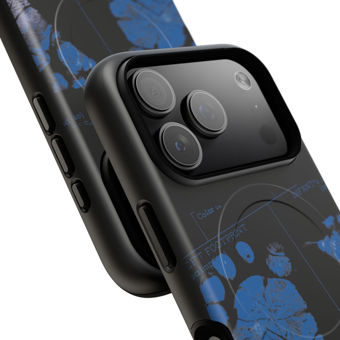 Protective Magnetic Phone Case – Mom’s Little Blue Footprints