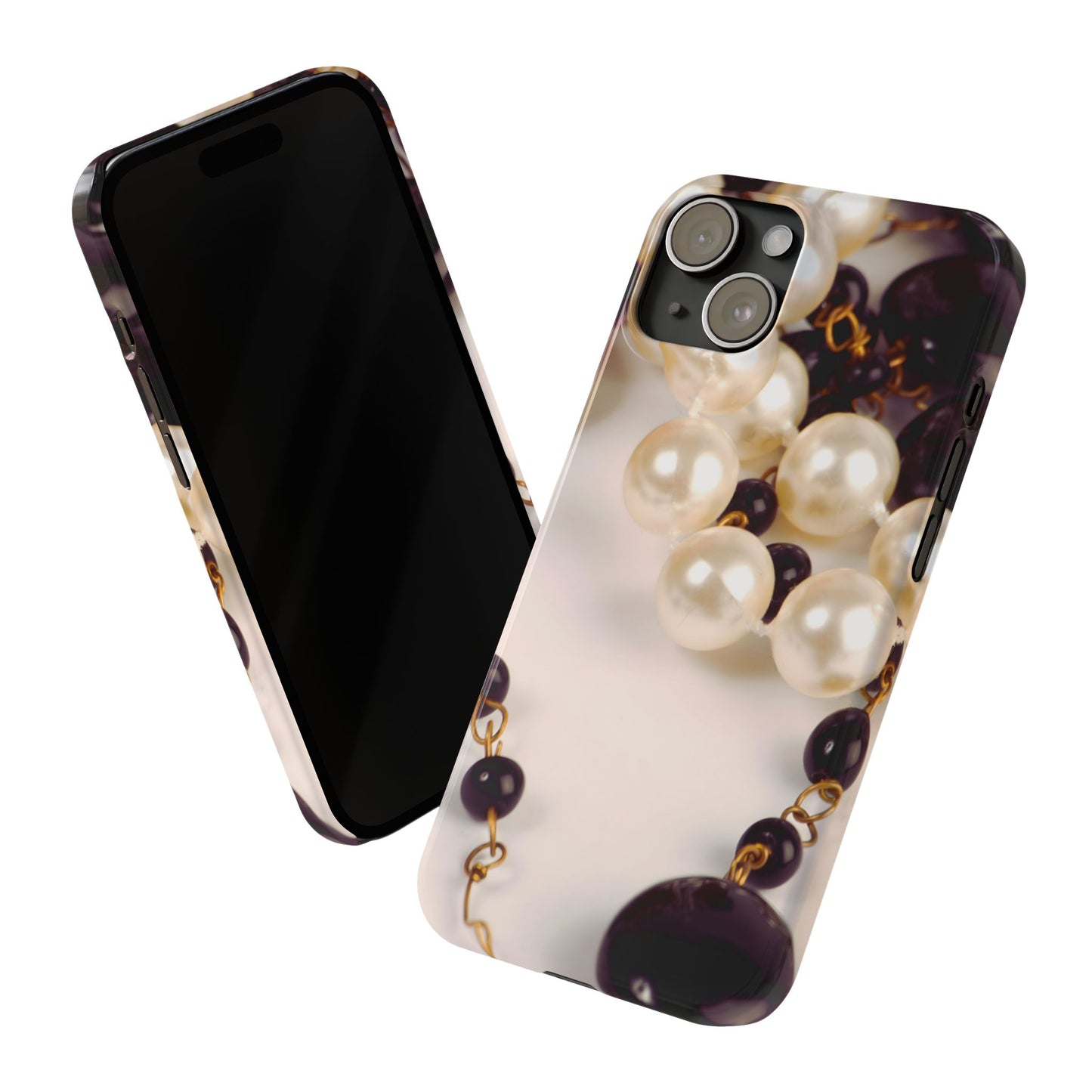 Slim Phone Case – Noir Pearl