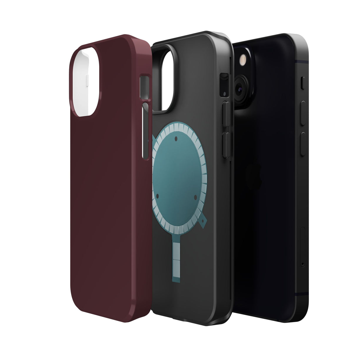 Wireless-Charging Compatible Case – Mulled Wine – Compatible with iPhone 13–17 & Samsung Galaxy S25–S26 Series