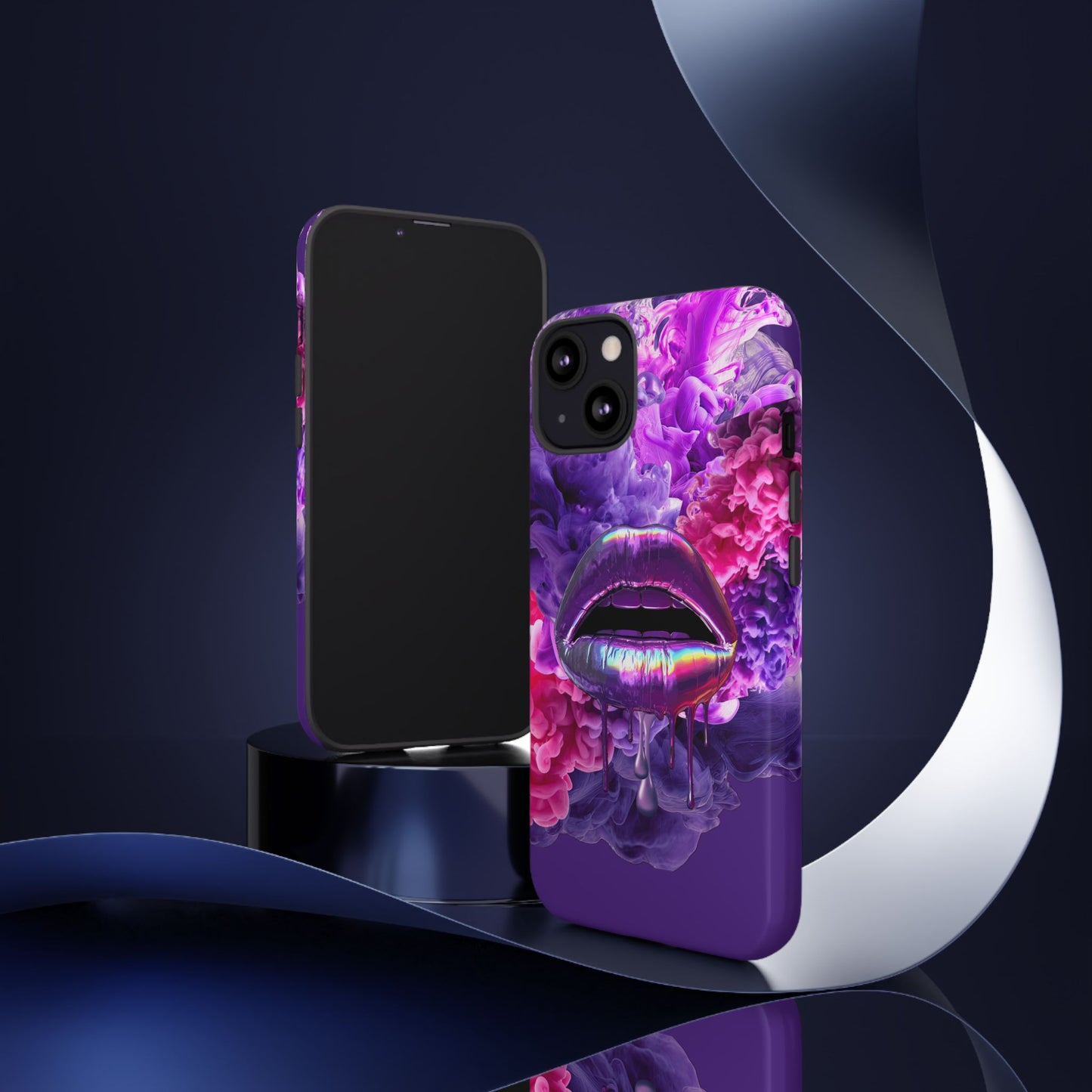 Protective Phone Case – Purple Haze Lips