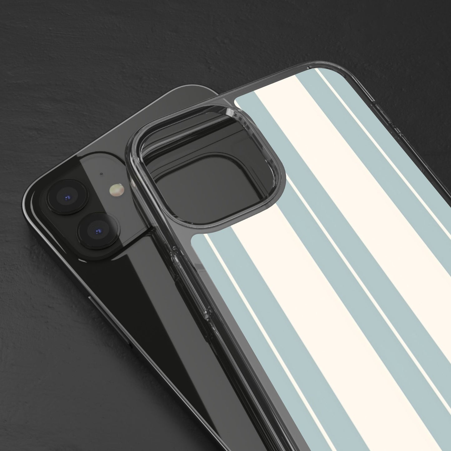 Clear Phone Case – Coastal Stripe