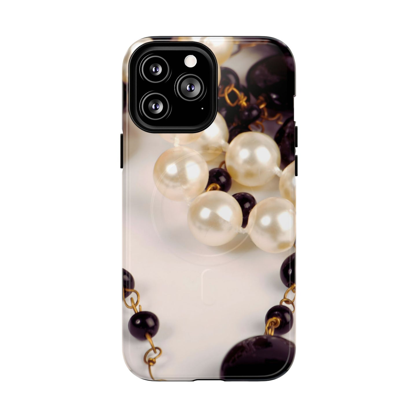 Protective Magnetic Phone Case – Noir Pearl