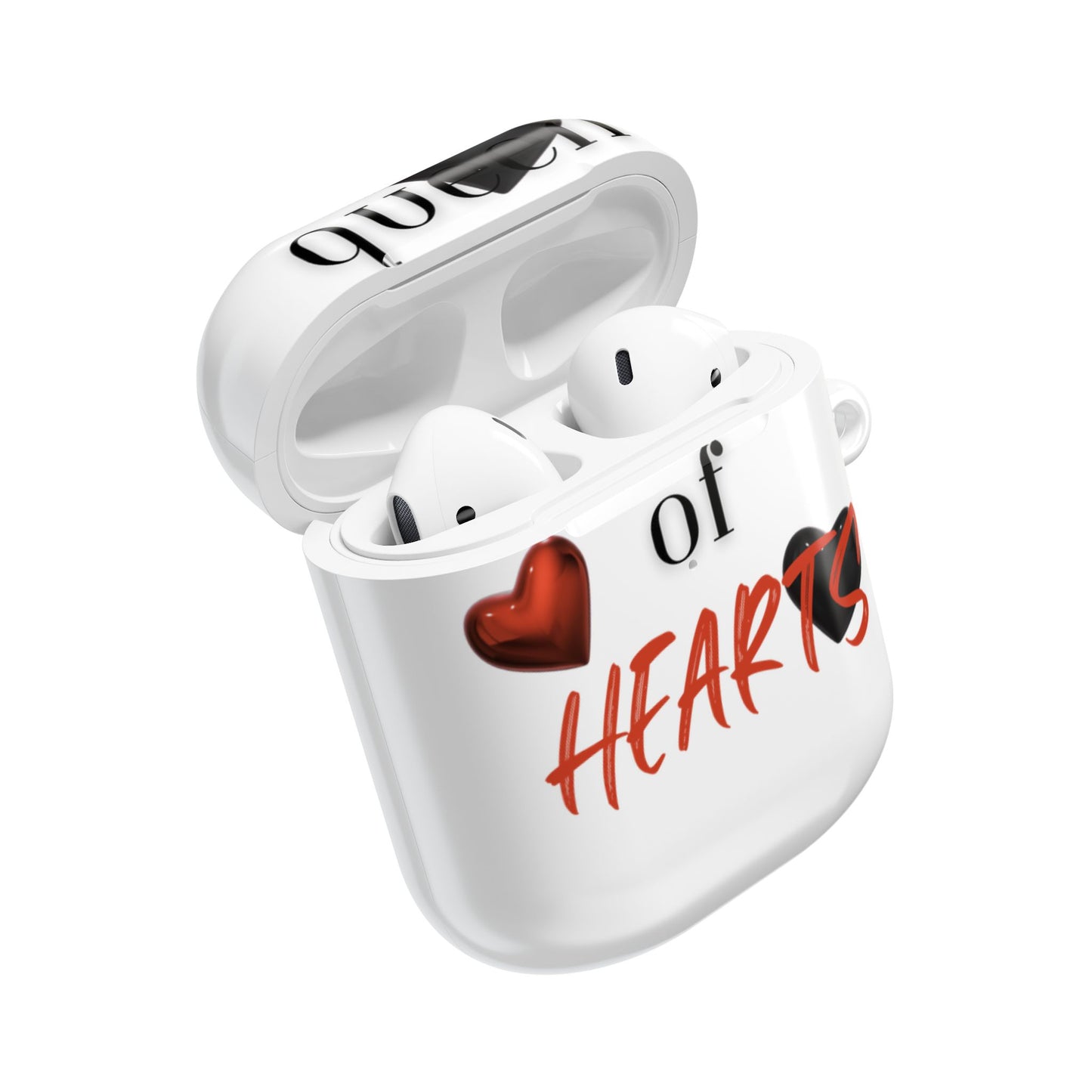 Earbud Case Cover – Queen of Hearts