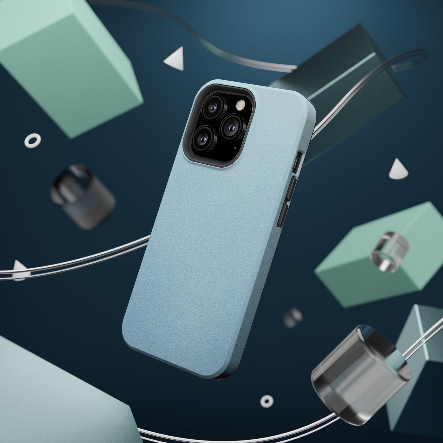Wireless-Charging Compatible Case – Blue Whisper