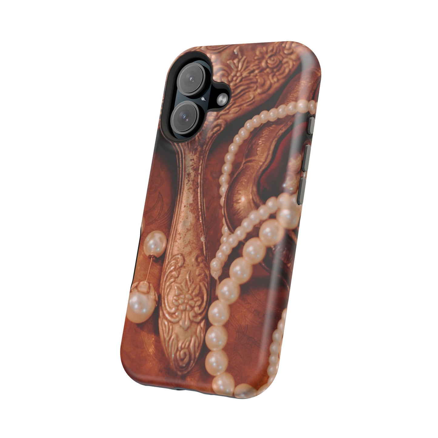 Wireless-Charging Compatible Case – Bronze Vanity