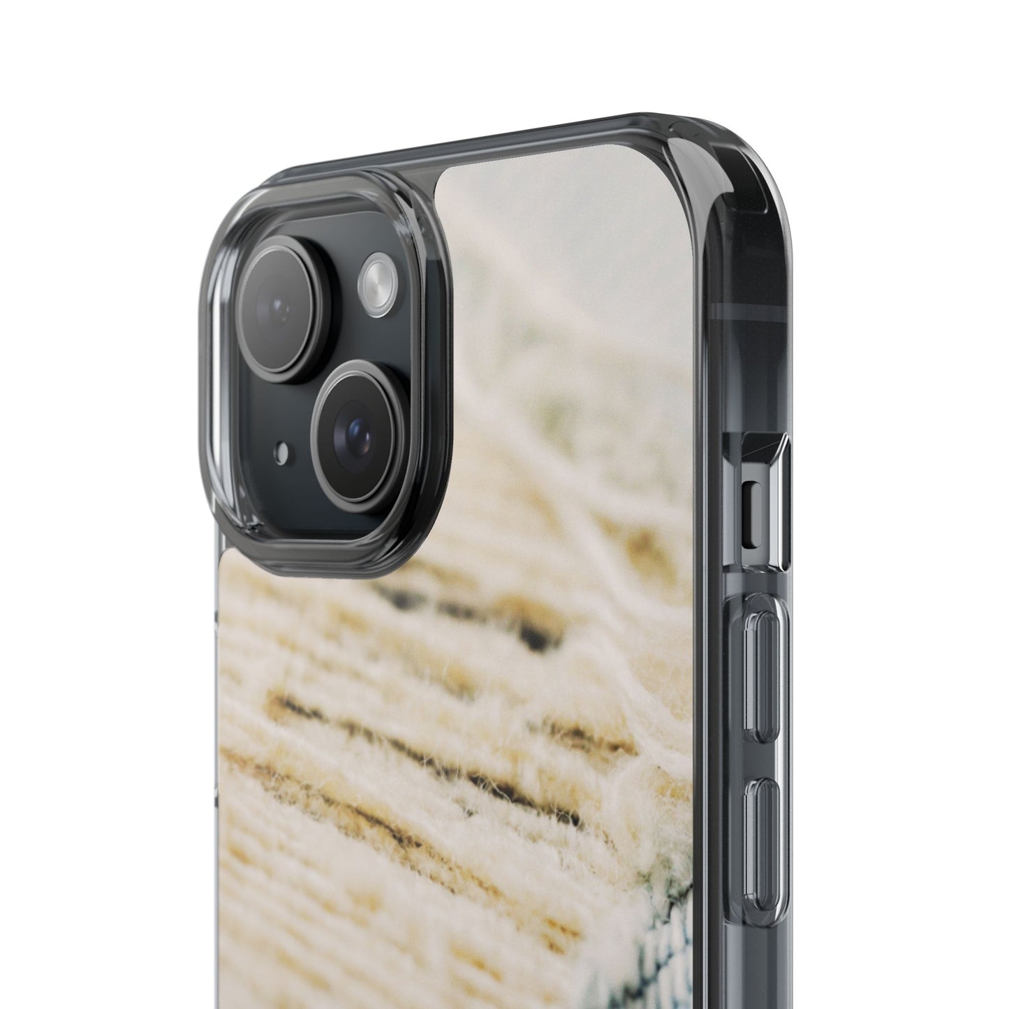 Clear Phone Case – Woven Warmth