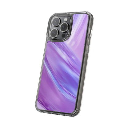 Clear Phone Case – Lavender Wave
