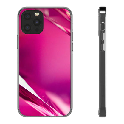 Clear Phone Case – Magenta Motion