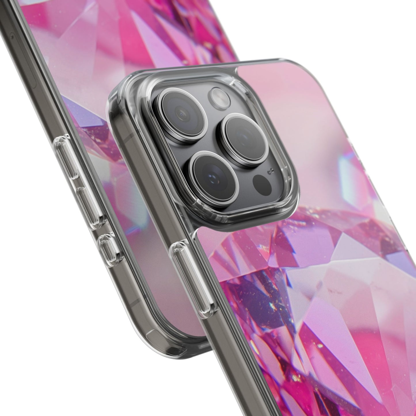 Clear Phone Case – Pink Ice