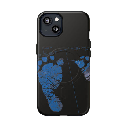 Protective Magnetic Phone Case – Mom’s Little Blue Footprints