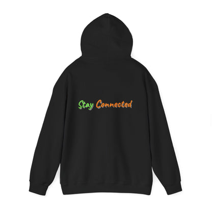 Stay Connected Graphic Hoodie – Everyday Warmth with Retro Neon Style
