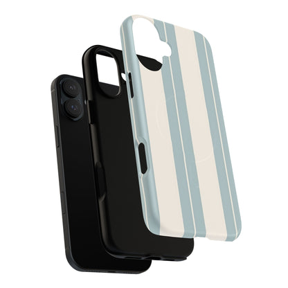 Protective Magnetic Phone Case - Coastal Stripe