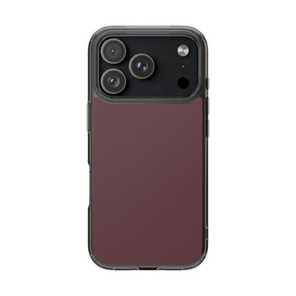 Clear Phone Case – Mulled Wine – Compatible with iPhone 13–17 & Samsung Galaxy S25–S26 Series