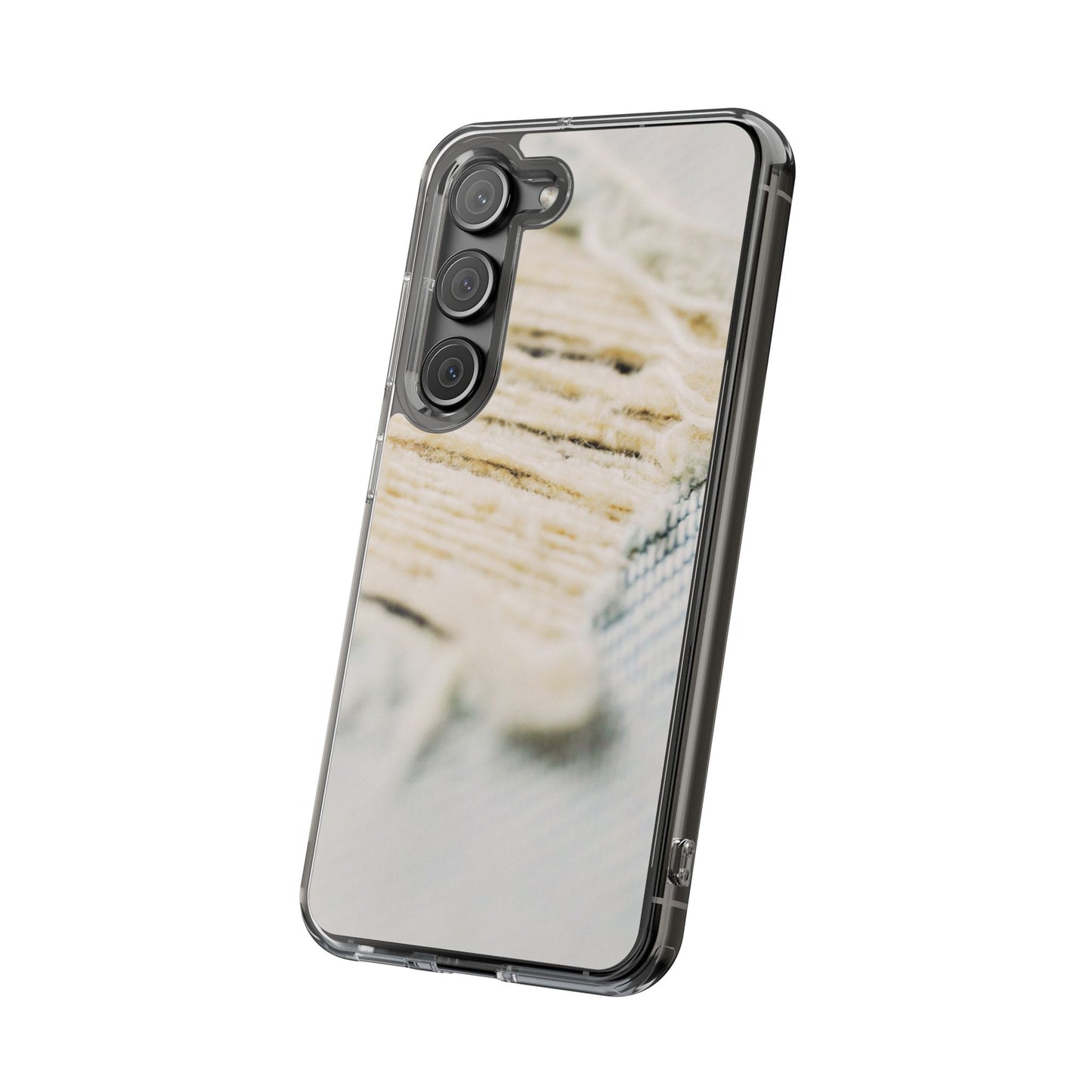 Clear Phone Case – Woven Warmth